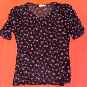 Like new Ember rose mesh see through top